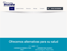 Tablet Screenshot of insidesalud.cl